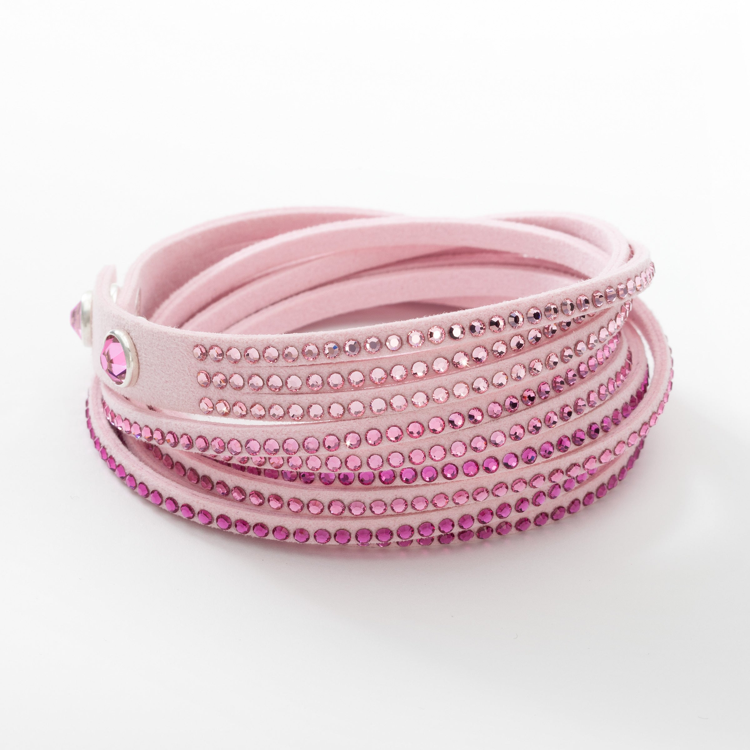 Hot Pink Swarovski Original Stardust Double Loop Bracelet - Etsy